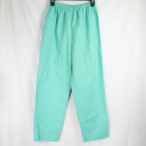 Vintage Elastic Waistband Handmade Womens Size XS Mint Green Pants Slacks EUC
